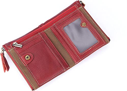 Card Wallets Women's Leather Wallet Female Coin Purse Genuine Leather Short Ladies Clutch Purses ID Card Holder Money Bags3