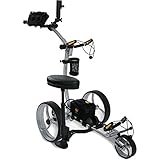 Bat-Caddy X8R Lithium Remote Control Golf Cart/Trolley - Silver - w/Deluxe Accessory Kit & Mountain...