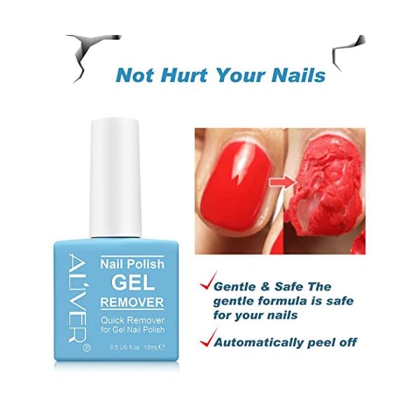 Magic Nagellackentferner Für Gelnägel, Gelnägel Shellac Entferner, Gel Nail Polish Remover Für Nail Art, Der Das… – Bild 7