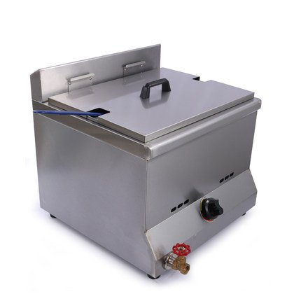 Newtry HY-79 Gas-Fritteuse, kommerzielle Bratpfanne, Pommes-Maschine, gebratene Hühnerflügel, Zylinderfritteuse (1 Tank… – Bild 3