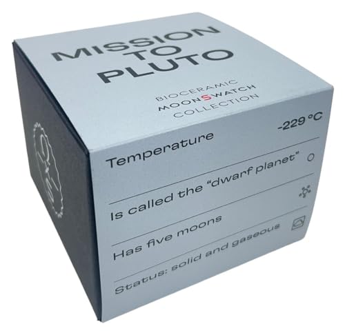 Reloj de pulsera Moonswatch fabricado para Omega X Swatch Mission to Pluto en biocerámica, futurista Reloj de pulsera Moonswatch fabricado para Omega X Swatch Mission to Pluto en biocerámica, futurista