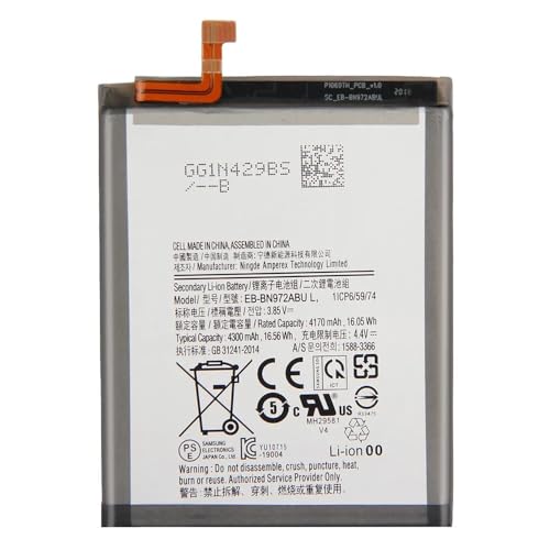 OnlyTech - Batterie Premium de Remplacement pour Samsung Galaxy Note 10 Plus SM-N975-4300mAh - Qualité identique au modèle EB-BN972ABU