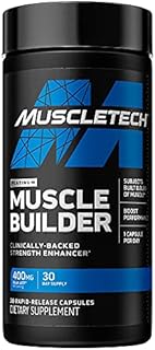Muscle Builder | MuscleTech Muscle Builder | Muscle Building Supplements for Men & Women | Nitric Oxide Booster | Muscle Gainer Workout Supplement | 400mg of Peak ATP for Enhanced Strength, 30 Pills