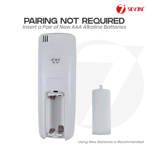 Image of 7SEVEN Compatible with Lg Ac Remote 6711A20016Q Original Part Number Model 10 Suitable Only When Existing Genuine Remote Match Exactly Key by Key Function