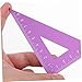 TEHAUX Metal Ruler Set 4pcs Aluminum Alloy Rulers Easy to Read Numbers for Home Office School Math