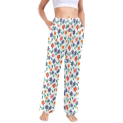 Bas de pyjama Mnsruu à fleurs Cover