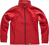 S-ROX WORKTEAM - Chaqueta Workshell Doble Capa con Manga ranglan. Cuello Alto y Cierre de Cremallera de Nylon. Solapa Protectora Interior Vuelta Hombre Rojo XL