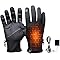 Heated Gloves for Men Women, Winter Rechargeable Waterproof & Non-Slip Heating Warm Gloves, 3 Adjustable Heating Modes for Motorcycling, Hunting, Skiing, Hiking (A)