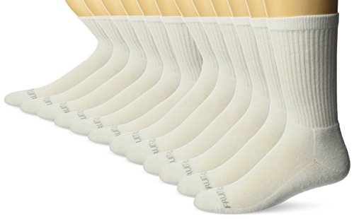 Fruit of the Loom Men's 12 Pair Cushioned Low Cut Sock