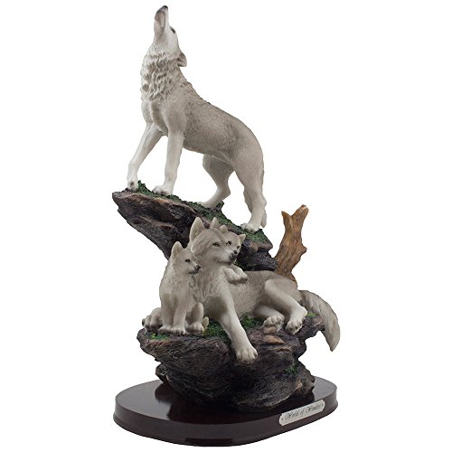 Estatua Decorativa de Lobo Aullador y Familia miniatura 3