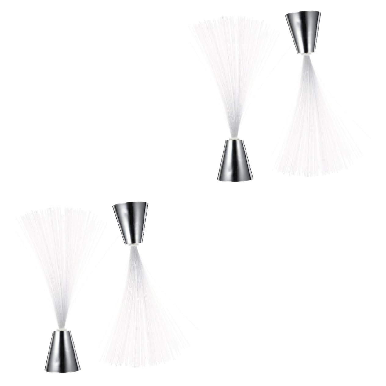 ARTIBETTER 4pcs Color Changing Fiber Optic Light Battery Powered Decorative Night Lamp for Home Atmosphere Unique RGB Fiber Light for Christmas Parties and Romantic Settings