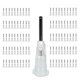 VIBICCK 100pcs 16G blunt tip glue dispensing nozzles Blunt-nosed needle glue applicator, used for applying industrial liquids, adhesives, inks, perfumes, lip glosses.0.5 inches (16G 100pcs)