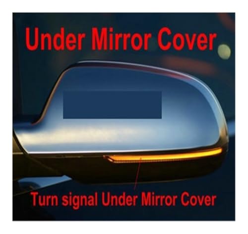 Luz espejo lateral secuencial con intermitente dinámico LED ámbar para Audi A3 A4 A5
