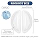 Qufiiry 20 Paare Nasenpads Brille Selbstklebend, Antirutsch Brillenpads Adhesive Nasenpads, Nasenpads für Brille Selbstklebend, Silikon Nasenpads für Brillen und Sonnenbrillen Transparent
