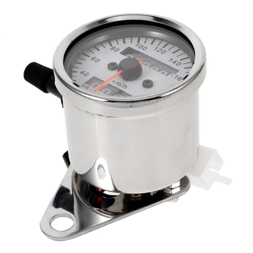HOLIDYOYO Led Two- Dual Odometer Gauge Motorcycle Instrument Accurate Reading Iron for Riders