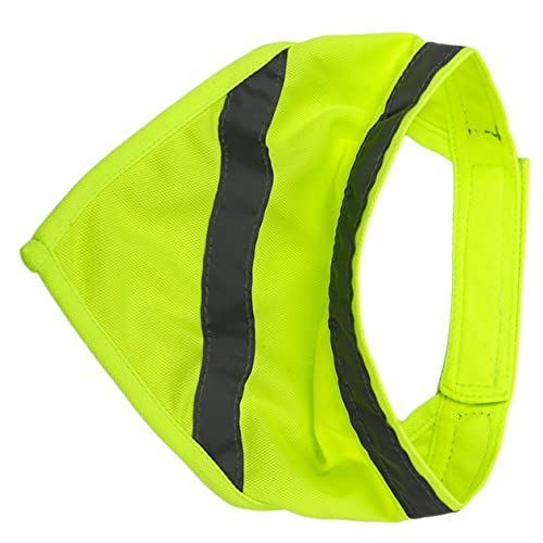 Toddmomy toalha triângulo animal de estimação equipamento de caminhada bandana refletiva para cachor