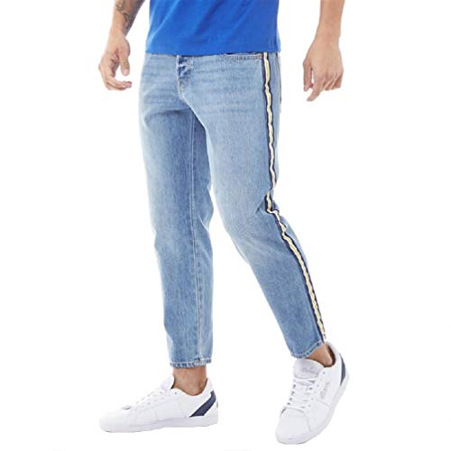 JACK & JONES, Frank Leen Cropped, Herren 7/8 Herren Jeans Hose Denim Ohne...