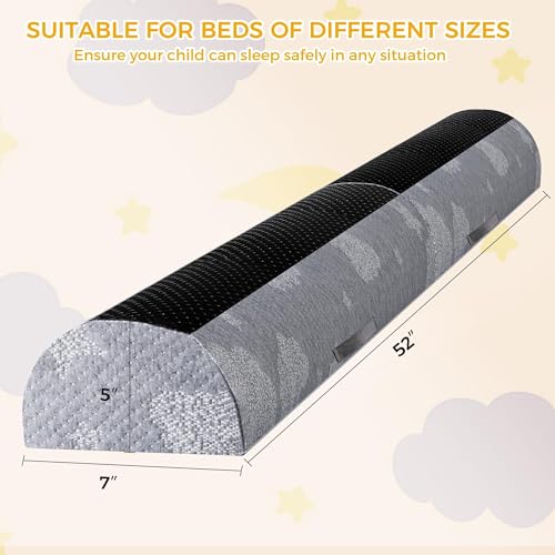 Miniatura 7 de Kohentact Barrera Seguridad Plegable Niños Cama - Espuma Con Almohadilla Antideslizante - Funda Suave Extraíble, Lavable E Impermeable - Para Niños Pequeños, Ancianos