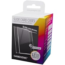 حافظات بطاقات Gamegenic Slide - حاملات بطاقات صلبة فاخرة مع آلية قفل منزلق مبتكرة، عبوة من 12 قطعة، مصممة لبطاقات التداول ذات الحجم القياسي، رائعة لبطاقات LCG وTCGS