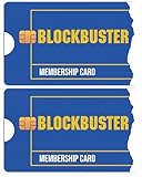 2 Pack Card Stickers, Block-Buster Membership Card Credit Card Sticker for Small Chip Card, 2 Pcs, Debit Card Sticker Skin - Waterproof, Matte Vinyl Stickers