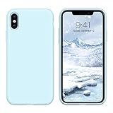iPhone Xs Max Case Liquid Silicone GUAGUA Soft Gel Rubber Slim Lightweight Microfiber Lining Cushion...