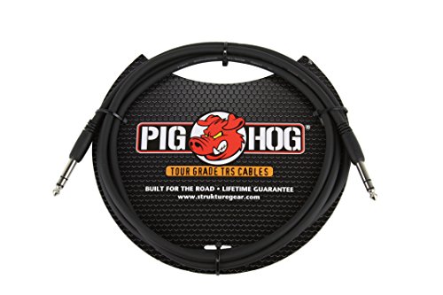 Pig Hog PTRS06 High Performance 1/4 TRS Instrument Cable 6 Feet