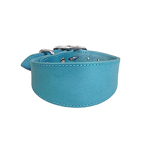 Iooofu Wide Padded Dogs Collar Genuine Leathers Puppy Collars For Lurchers Italian Greyhounds Comfortable Pet Dogs Accessories thumb #7