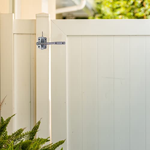 Image of Design House 189407-GS Self-Locking Heavy Duty Gate Latch 2-Pack Galvanized Steel