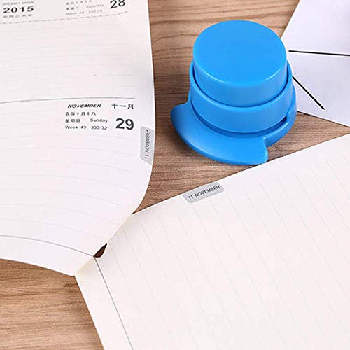 4 stuks nietloze nietmachine, mini nietvrije nietmachine, milieuvriendelijk, voor kantoor, thuis, studentenbriefpapier… - Image 8