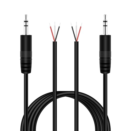 Cable adaptador Jack 3.5mm a alambre para parlantes 2 unidades