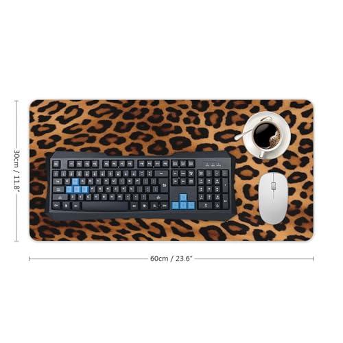 Cool Cheetah Leopard Desk Pad con Base de Goma Grande miniatura 2