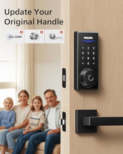 Philips Keypad Front Door Lock Set, Smart Deadbolt with 2 Lever Handle - image 9
