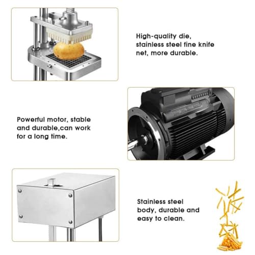 Cortador eléctrico de papas fritas de acero inoxidable miniatura 4