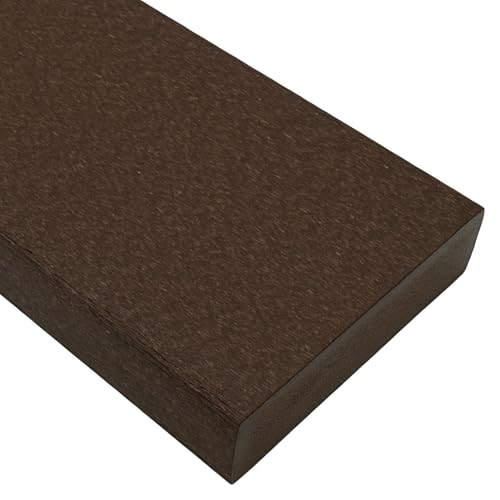 BuyPlastic Tangent Poly Lumber - Tudor Brown, 1x6 (0.75" x 5.5"), 36" Length - HDPE Plastic Board for Outdoor Furniture and More