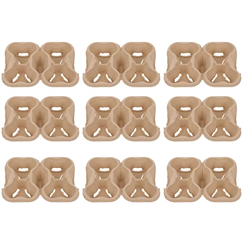 OUNONA 20pcs Takeout Beverage Carrier Four Cup Tray for Hot Drinks Tea and More for Office School Parties and Picnics Convenient and Secure Paper Cup Holders