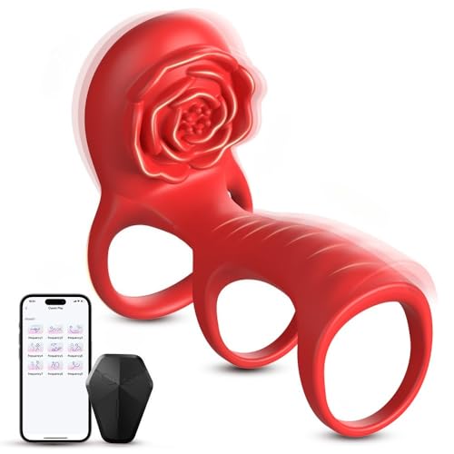 Juguete erótico con doble estimulación y anillo vibrador de silicona suave