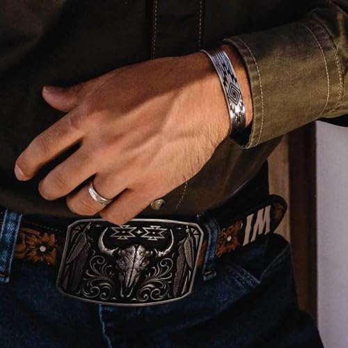 Image of Montana Silversmiths Southwest Series Attitude Western Belt Buckle