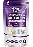 Collagen Peptide 120 Capsules 1000mg, with Hyaluronic Acid (Not Collagen Powder) - 1 Month Supply - Premium Halal Double Hydrolysed Type 1&3 Collagen Supplements for Women & Men - by SkinPep - Image 1