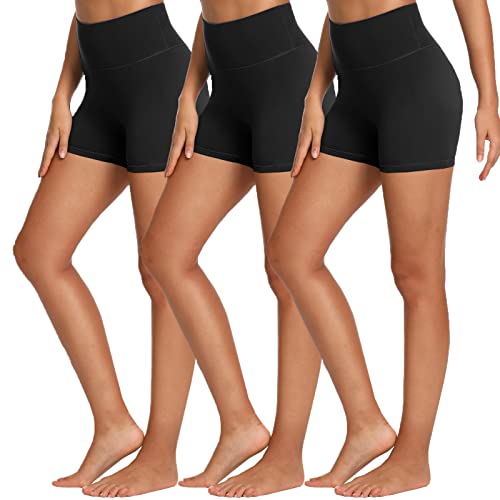 FOTOCITI 3er Pack Radlerhose Damen Kurz Shorts Damen High Waist Kurze...