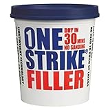 Everbuild – One Strike – Multi-Purpose Quick-Drying Filler – One-Time Application – White – 450 ml Tub - Image 1