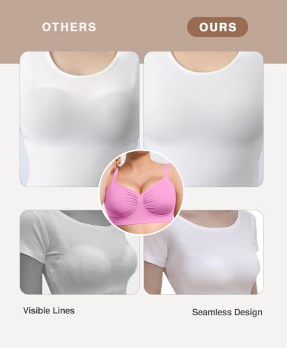 Image of Lover-Beauty Bralettes for Women Wireless Stretch Unlined Everyday Bra