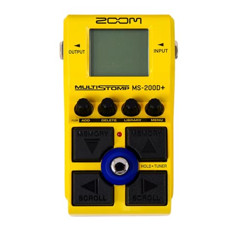 ZOOM ズーム MS-200D+ マルチストンプペダル イエロー 黄色 200種類歪み搭載