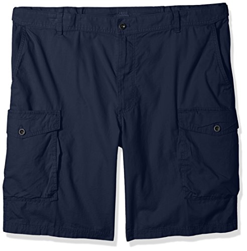 IZOD Men's Big and Tall Saltwater Ripstop Cargo Short, Cadet Navy, 44
