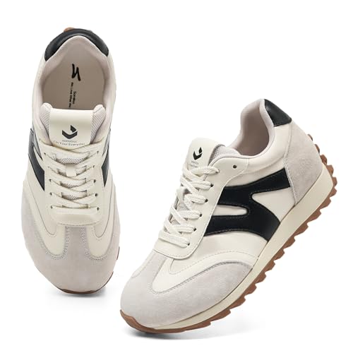 somiliss Wide Toe Leather Sneakers