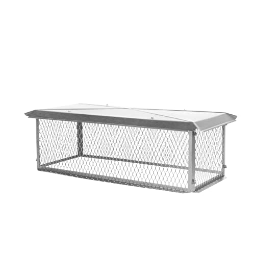 HY-GUARD Multi-Flue Chimney Cap, 17" x 41" x 14"H, Stainless Steel