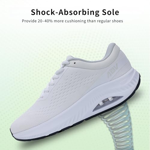 Image of Wide Toe Box Shoes Women Arch Support Walking Sneakers Orthotic Tennis Shoes for Plantar Fasciitis Bunions