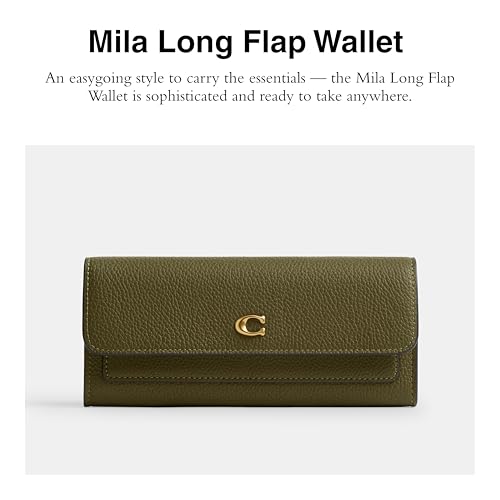 Coach Women's Mila Long Flap Wallet, B4/Olive2