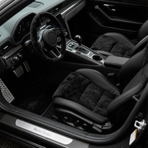 Mbsomnus Mikrofaserstoff Selbstklebend 200x40 cm Dachhimmel Stoff Selbstklebend Stretch Wildleder Optik Kunstleder Schwarz Folie für Cockpit Autoinnenraum Möbel Schmuck Schublade DIY Reparatur