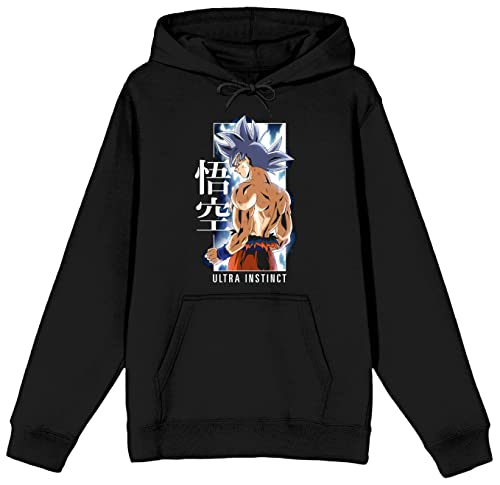 Bioworld Dragon Ball Super Goku Ultra Instinct - Sudadera negra para hombre, Negro -, XX-Large