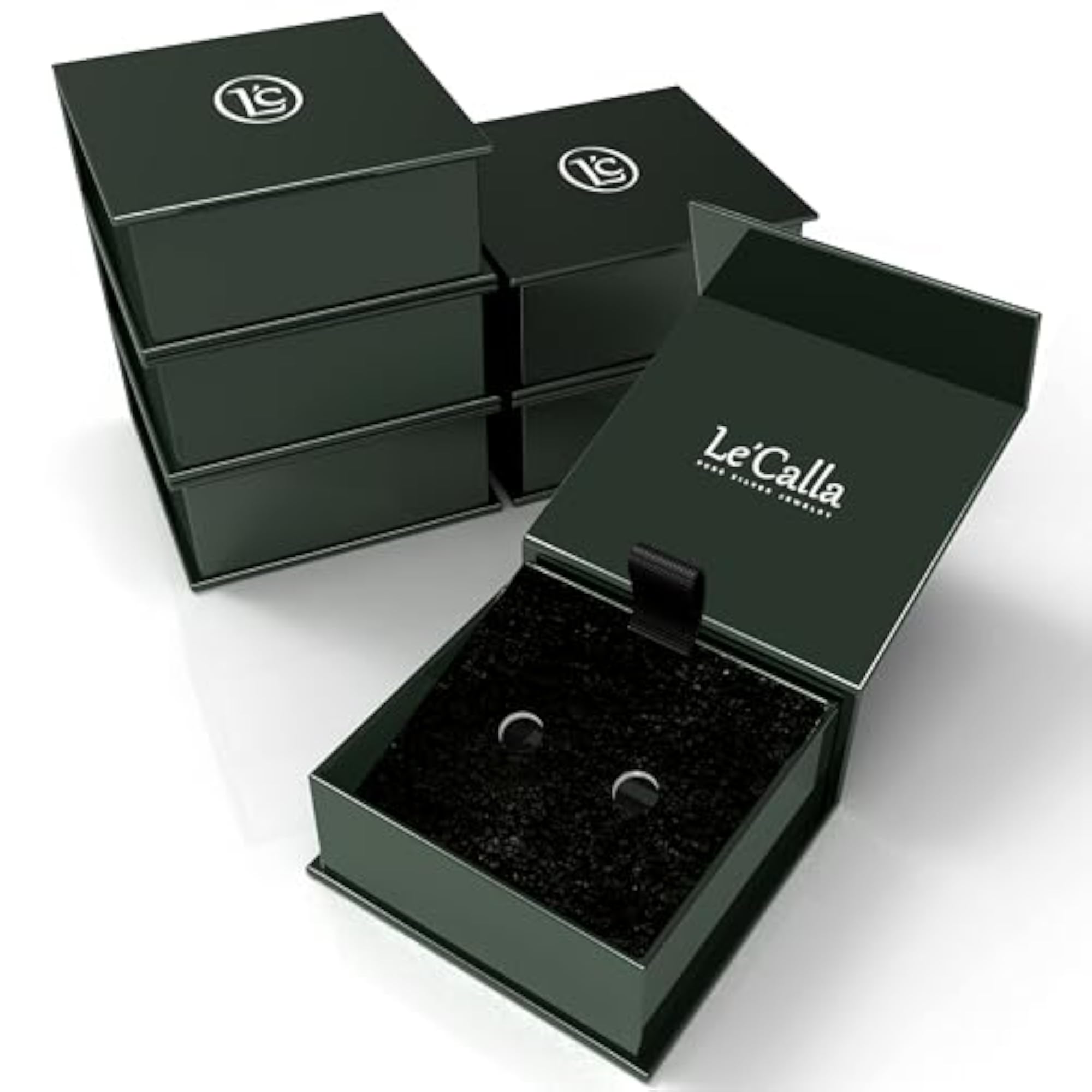 925 Sterling Silver Cufflinks for Men, Rope Border Design